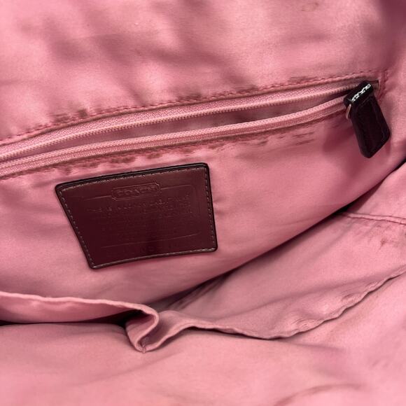 Vtg Coach Poppy Handbag Black Gray‎ Y2K Signature Logo Key Chain Charms - Picture 11 of 16